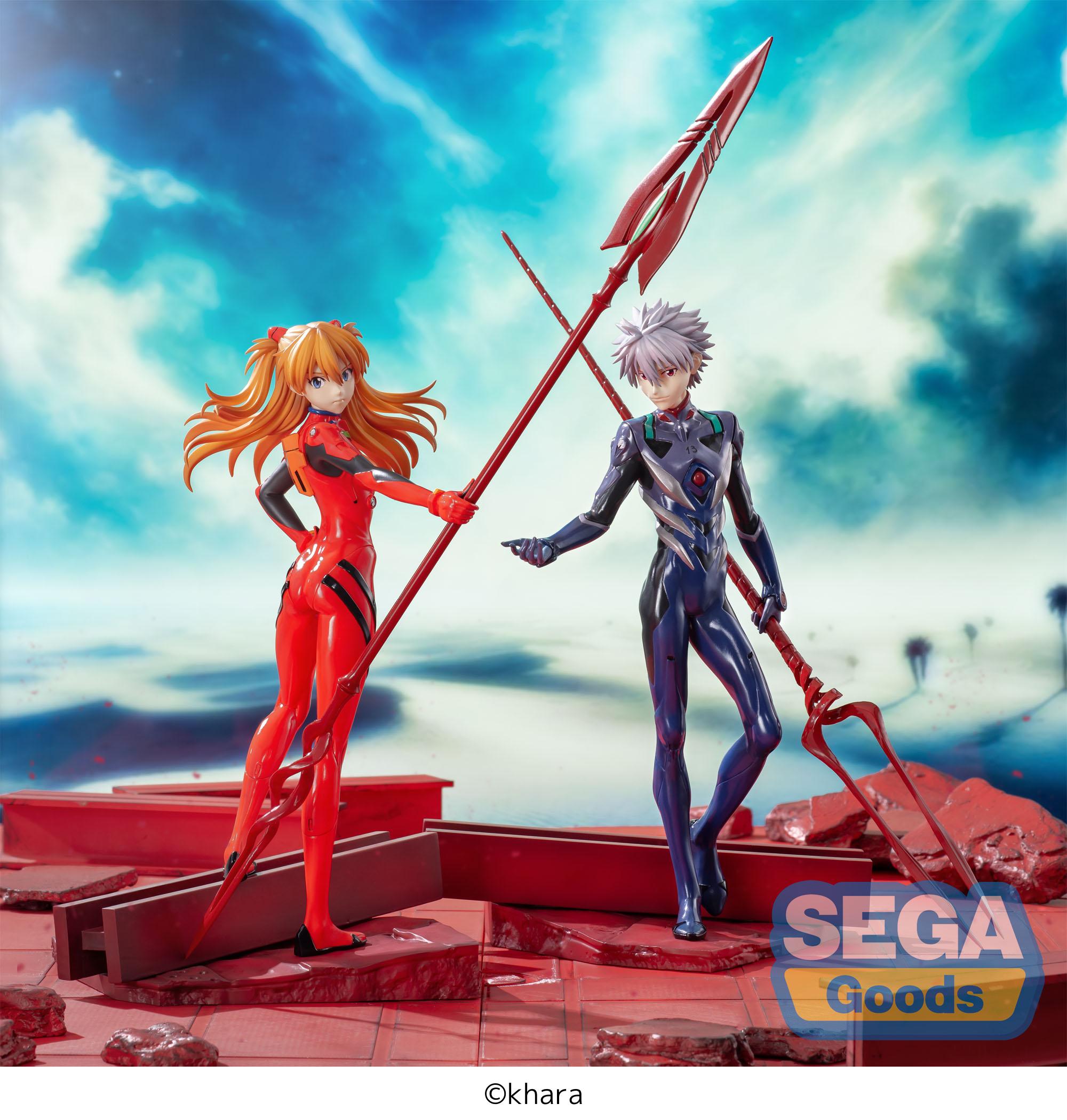 EVANGELION: 3.0+1.0 Thrice Upon a Time - Asuka Shikinami Langley x Spear of Cassius Luminasta - Prize Figure