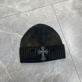 Chrome Heart Beanie Frayed Knitted Hat Korean Version Simple Warm Ear Protector Wool Hat